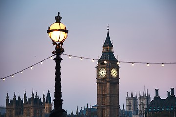 Image showing London at the dusk