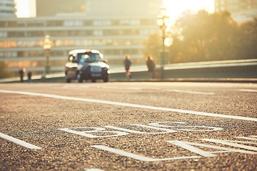 Image showing Taxi on the street