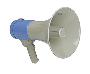 Image showing Megaphone on white with path