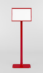 Image showing Red info stand