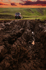 Image showing Offroad driving in the wilderness