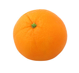 Image showing Perfect orange isolated with path