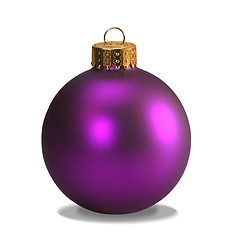 Image showing Purple ornament with clipping path