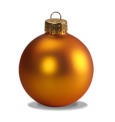 Image showing Yellow ornament with clipping path