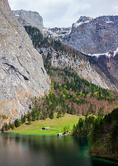 Image showing Obersee lake. Bavaria, Germany