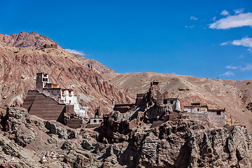 Image showing Basgo monastery. Ladakh, India