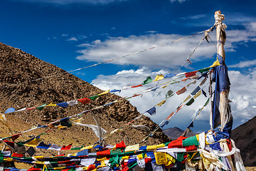 Image showing Buddhist prayer flags lungta