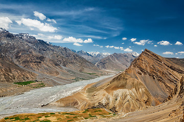 Image showing View of Spiti valley in Himalayas