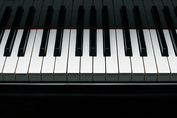 Image showing Grand piano keys