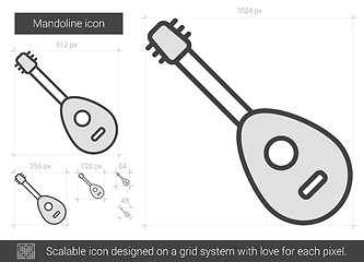 Image showing Mandoline line icon.