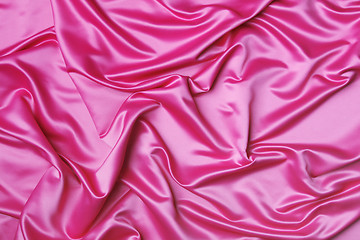 Image showing Pink silk backdrop