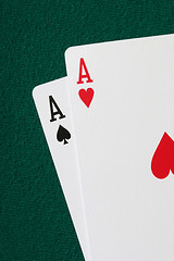 Image showing Pocket aces