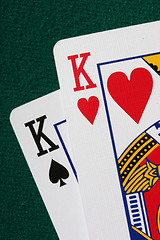 Image showing Close-up of pocket kings