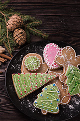 Image showing New year homemade gingerbread