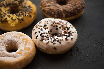 Image showing Set of donuts