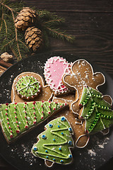 Image showing New year homemade gingerbread