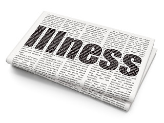 Image showing Healthcare concept: Illness on Newspaper background