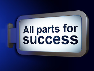 Image showing Finance concept: All parts for Success on billboard background