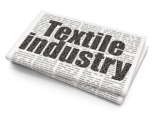 Image showing Industry concept: Textile Industry on Newspaper background