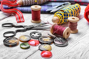 Image showing Bobbin lace for crafts