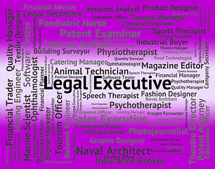 Image showing Legal Executive Shows Senior Administrator And Da