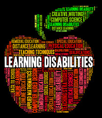 Image showing Learning Disabilities Words Means Special Education And Educate