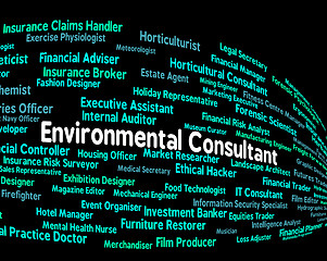 Image showing Environmental Consultant Shows Guide Consultation And Environmen