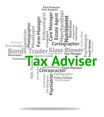 Image showing Tax Adviser Means Levies Duties And Counsellor