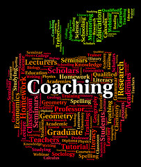 Image showing Coaching Word Means Give Lessons And Seminar