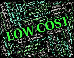 Image showing Low Cost Means Reasonably Priced And Sale