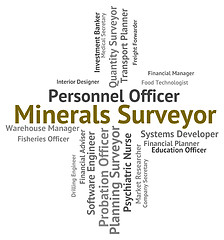 Image showing Minerals Surveyor Indicates Jobs Employee And Ores