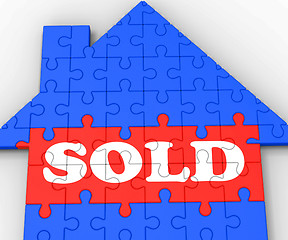 Image showing Sold House Shows Sale Of Real Estate