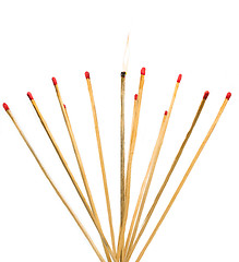 Image showing matches isolated on a white background