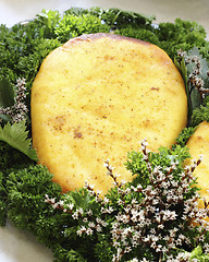 Image showing Fried cheese with spices 
