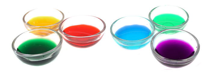 Image showing multi color liquid