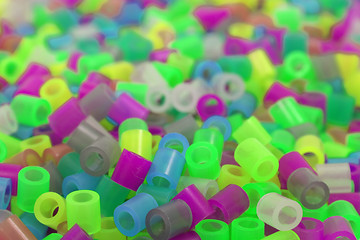 Image showing colored plastic beads