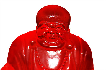 Image showing Red Glass Buddha