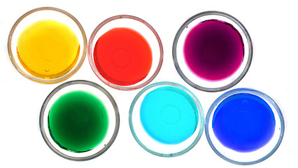 Image showing multi color liquid