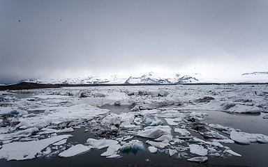 Image showing Icebergs at glacier lagoon 