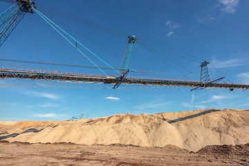 Image showing Large excavator machine in the mine