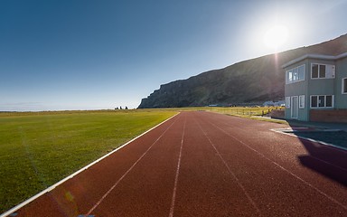 Image showing Running track outdoors