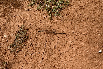 Image showing Dry soil closeup