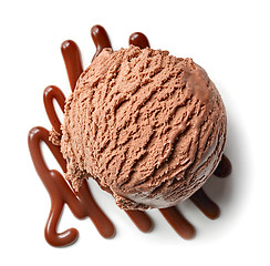 Image showing Chocolate ice cream