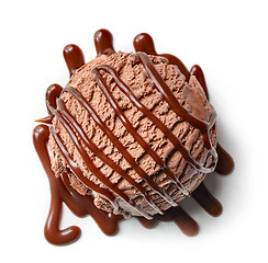 Image showing Chocolate ice cream