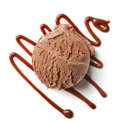 Image showing Chocolate ice cream