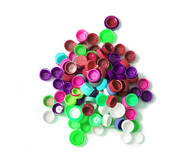 Image showing plastic caps isolated