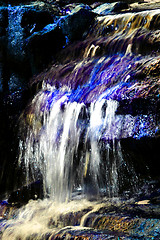 Image showing blue magical waterfalls 