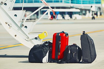 Image showing Luggage at the airport