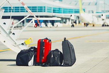 Image showing Luggage at the airport