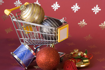 Image showing Shopping for Christmas